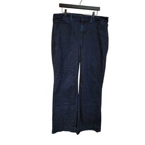 NYDJ Wide Leg Womens Lift Tuck Technology Dark Wash Jeans Size 18